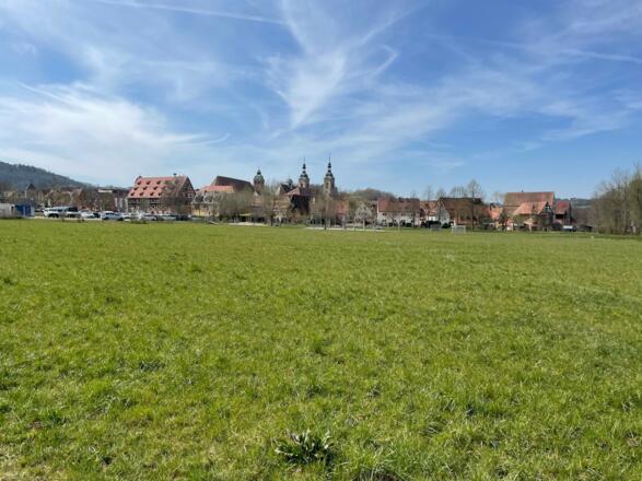 Blick auf die Hopfen- und Bierstadt Spalt