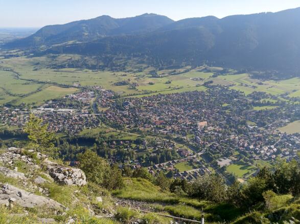 Tiefblick auf Oberammergau