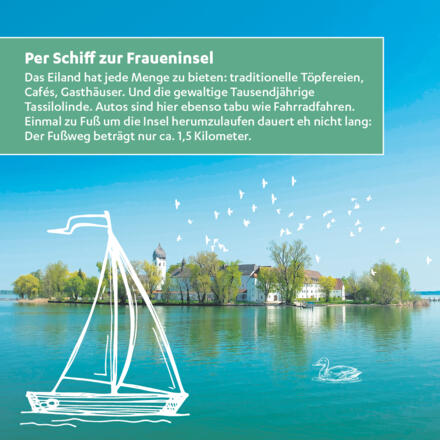 Per Schiff zur Fraueninsel