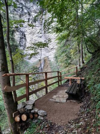 Rastplatzerl am Schleierfall
