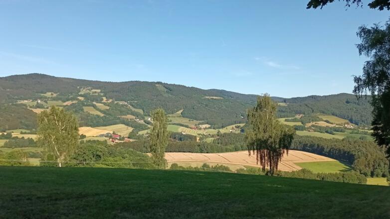 Blick zum Hinweg nach Eben und Rückweg nach Elisabethszell