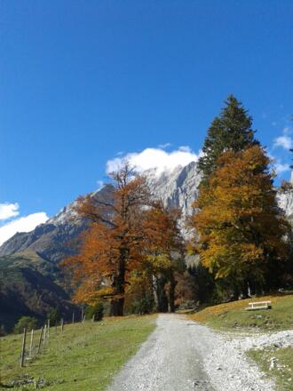 Auf dem Weg zur Riedingalm