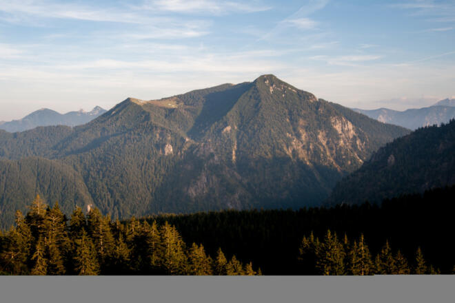 Abendlicher Blick zum Hirschberg