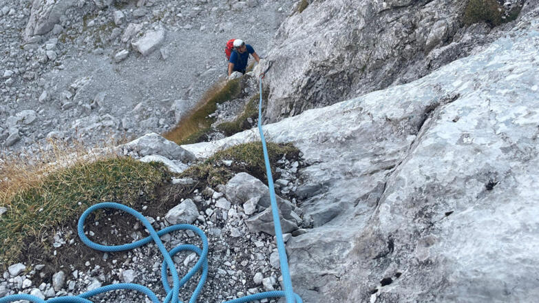 Unterwegs in der zweiten Seillänge