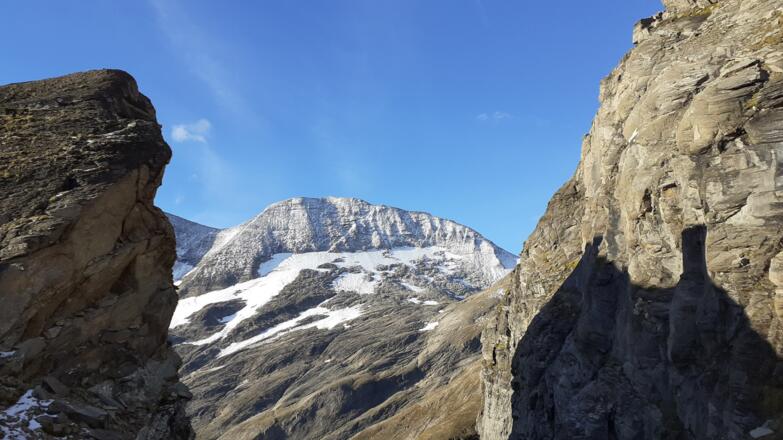 Sattel ~1605m mit Blick zum Fuscherkar-Kopf 3331m