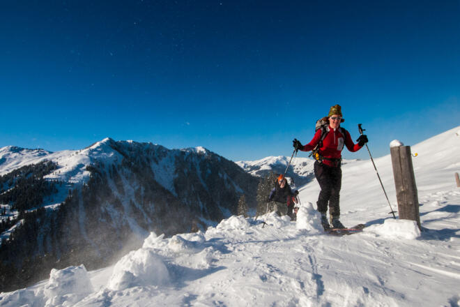 Sonne und Wind an der Hochwildalm