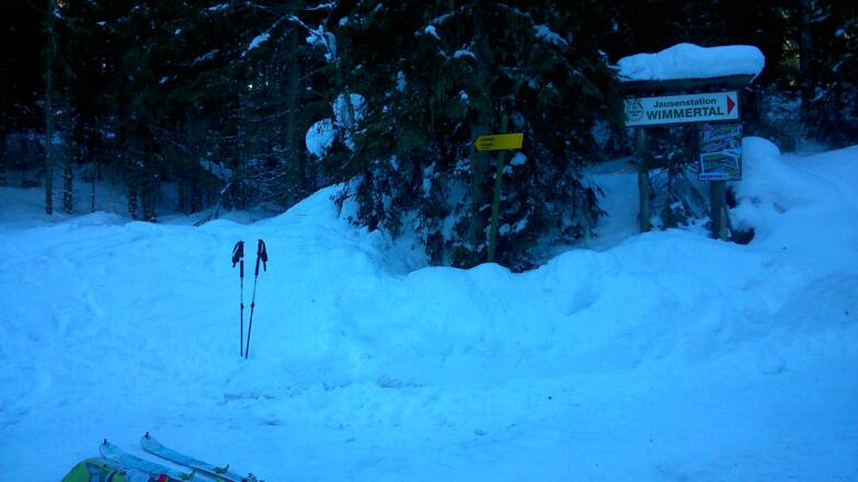 beschildert Richtung Kirchspitze