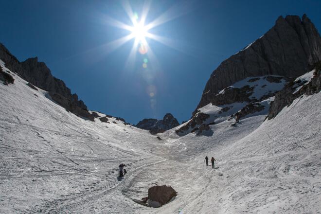 Eindrucksvolle Kulisse im mittleren Teil des Griesnerkars