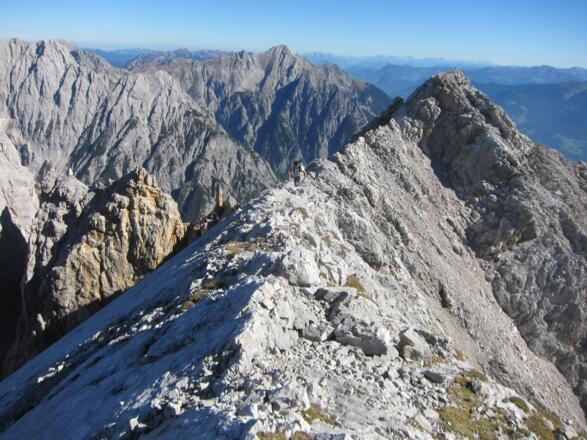 Wunderschön, aber ausgesetzt zur Walderkampspitze