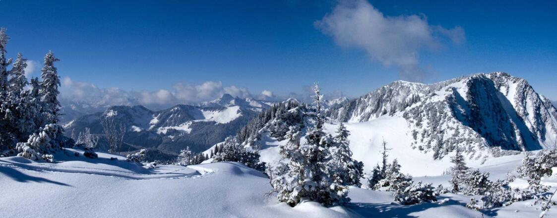 Gipfelpanorama mit Jägerkamp und Benzingspitz