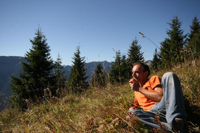 Pause an den Brunnekopfhütten