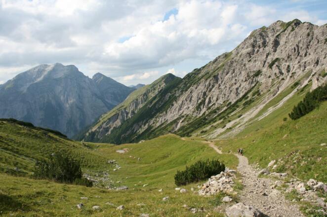 Von der Falkenhütte zum Karwendelhaus