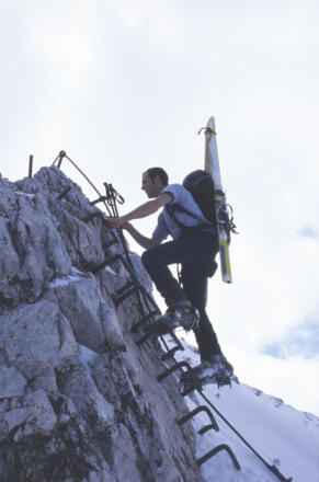 Im Mittelteil der Ferrata