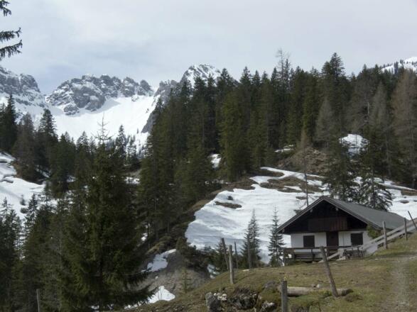 Rückblick von der Schlagalm ins Schinderkar