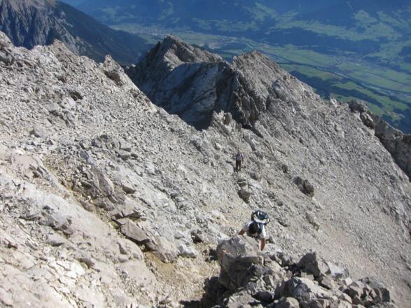 Aufstieg zum Gipfel der Walderkampspitze