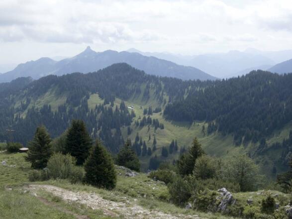 Gipfelblick zur Kampenwand
