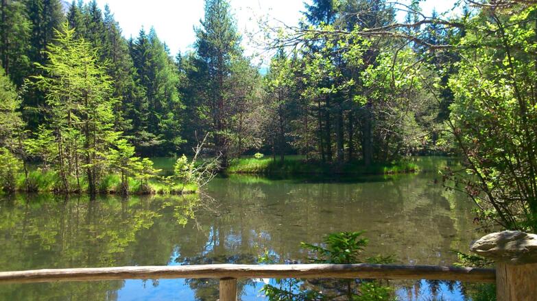 Der See besitzt 3 kleine Inseln