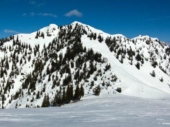 So zeigt sich das Trainsjoch vom Trainssattel.