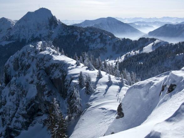Ein toller Blick auf den Wendelstein.