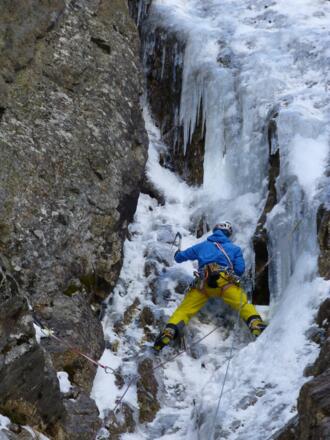In der zweiten Seillänge