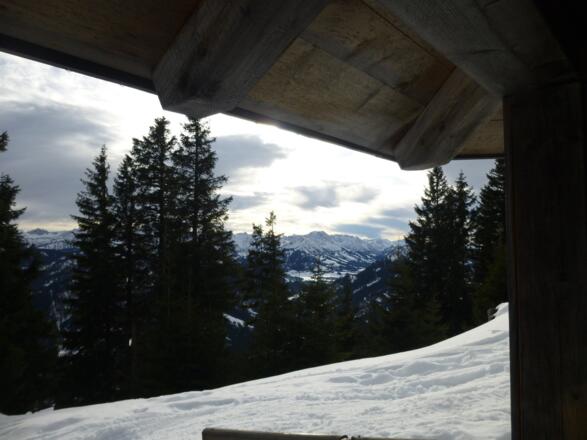 Ausblick bei einer Rast vom Pavillon