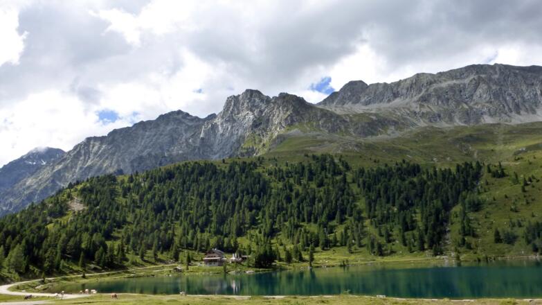 An der Oberseehütte beginnt die Wanderung