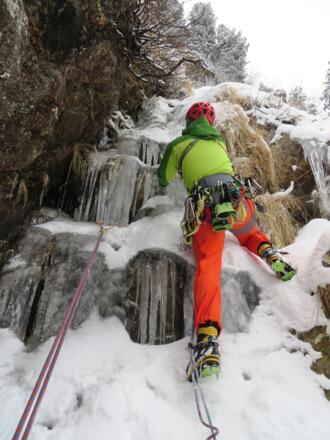 Am Beginn der 2. Seillänge