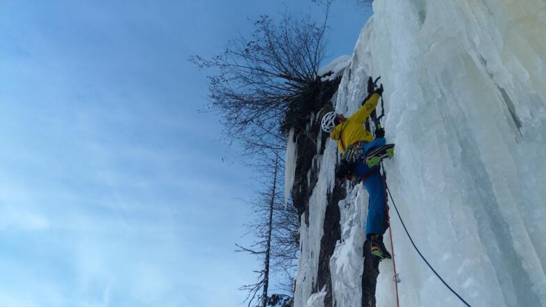 In der Ausstiegssäule in der 3. Seillänge