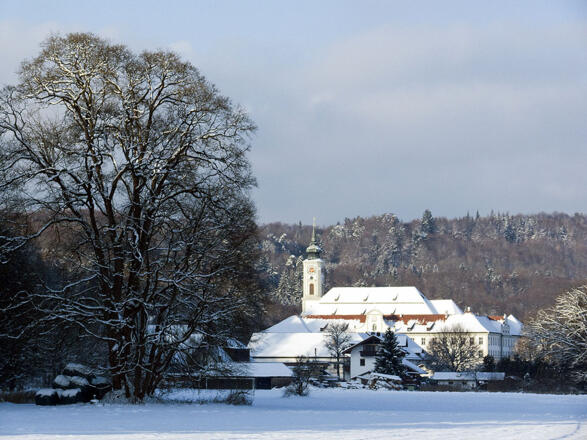 Start am Kloster Schäftlarn
