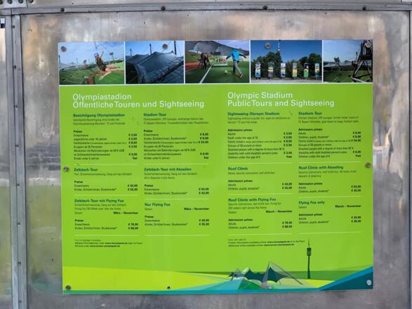 Öffentliche Touren und Sightseeing im Olympiastadion - Angebot und Preise