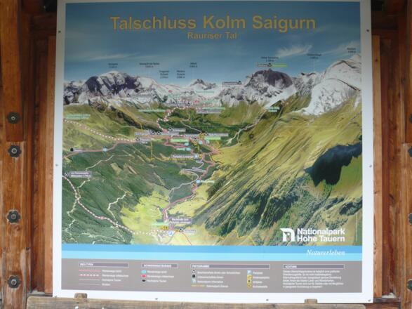 Infotafel in Kolm-Saigurn
