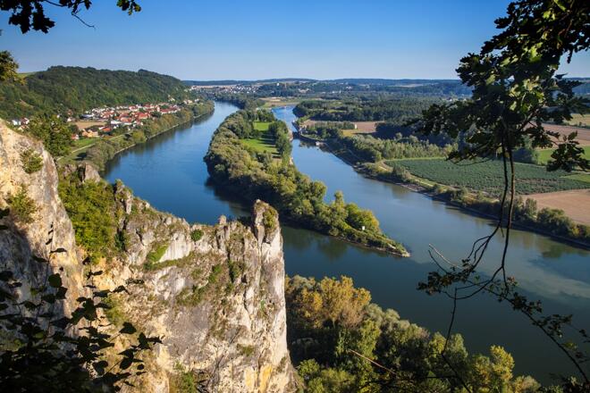 Blick auf die Donau bei Oberndorf