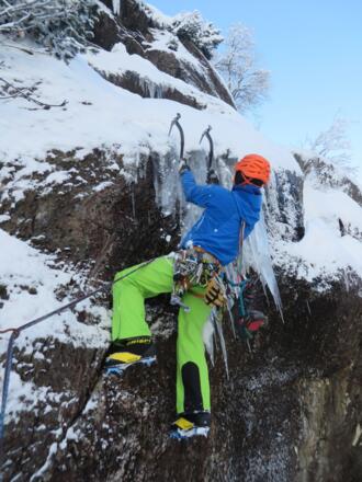 Am Beginn der 4. Seillänge