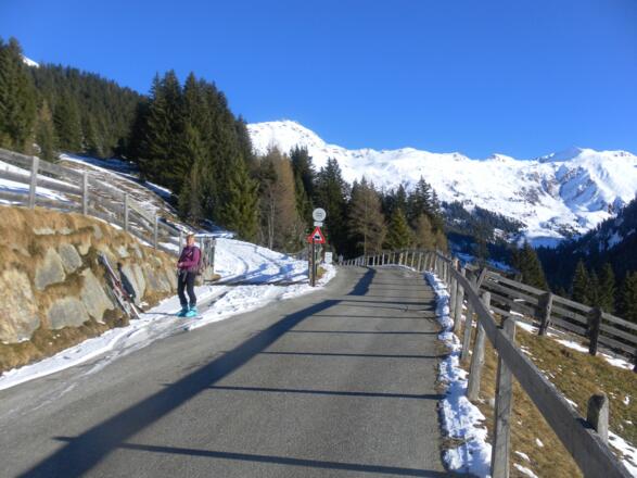 Start an der Rodelbahn von der Peeralm