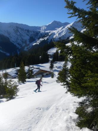 Abzweig bei der Limbergalm