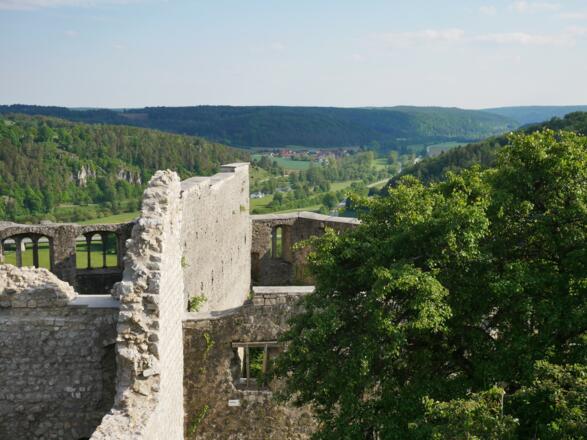 Von der Burgruine eröffnet sich eine herrliche Aussicht.