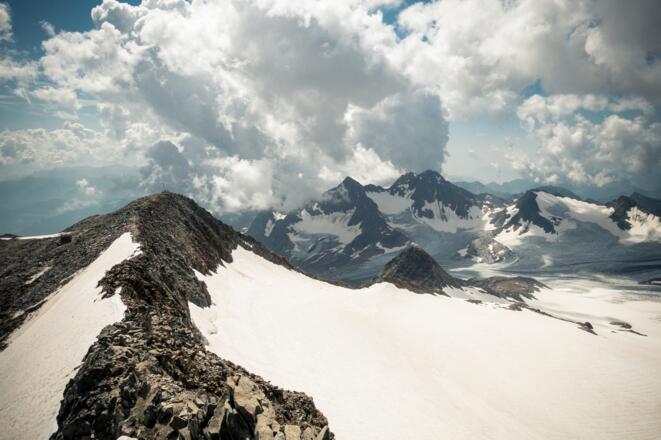 Abstieg vom Wilden Freiger; Blick Richtung SO