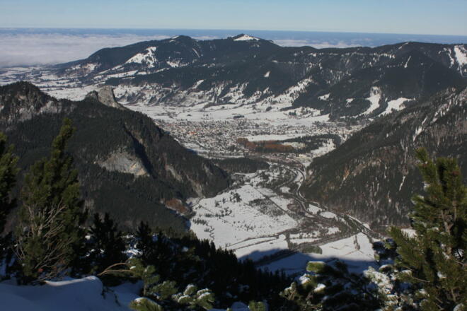 Blick nach Norden in Richtung Oberammergau