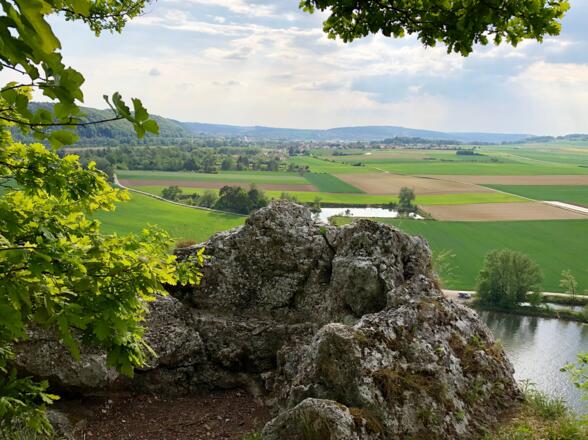 Ausblick vom Teufelsfelsen bei Bad Abbach