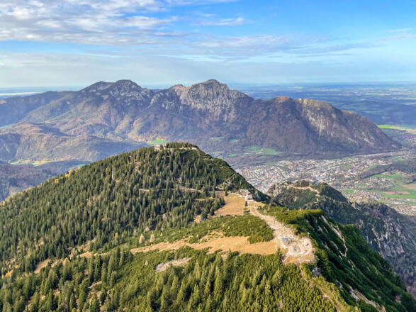 Hochschlegel Blick Richtung Bad Reichenhall