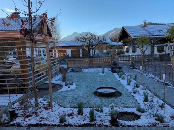 Garten im Winter