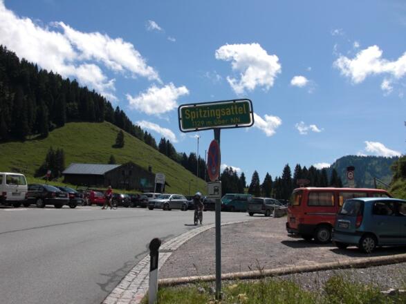 Spitzingsattel Passhöhe, von Norden kommend fotografiert