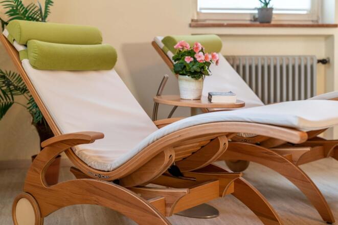 Wellness Liegen im Hotel Garni Brunnthaler