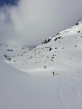 Die Hütte kommt näher.
