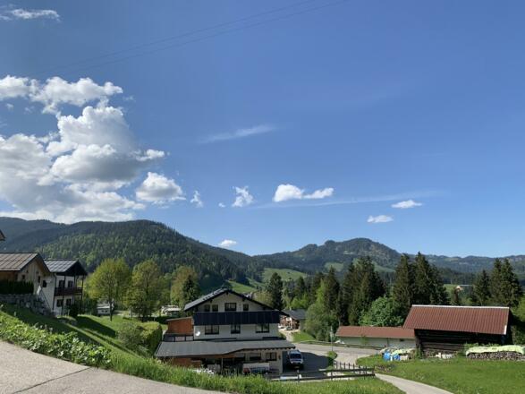 Blick auf unser Haus