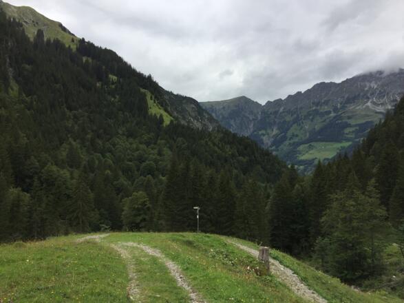 Blick hinunter Richtung Sonntag-Buchboden
