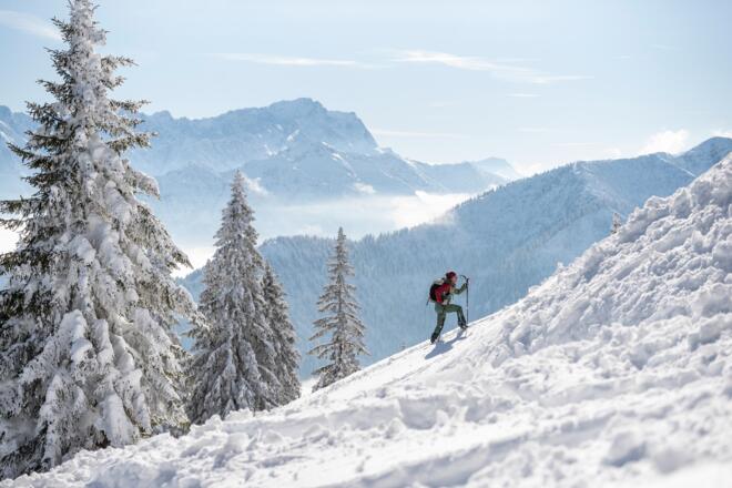 Skitour Laber mit Zugspitzblick
