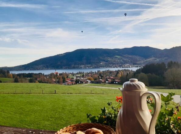 Blick vom Balkon Gästehaus Kleinbuch