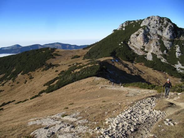 Auf dem Gipfelrücken, hinten der Roßalpenkopf