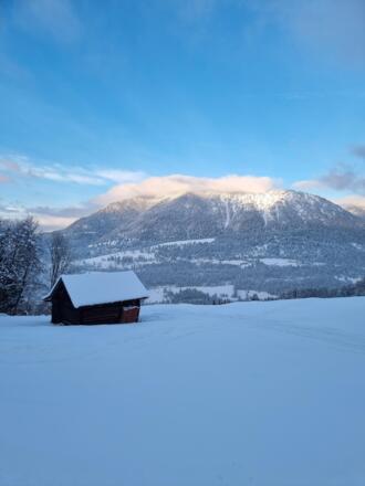 Aufstieg zum Eckbauer im Winter